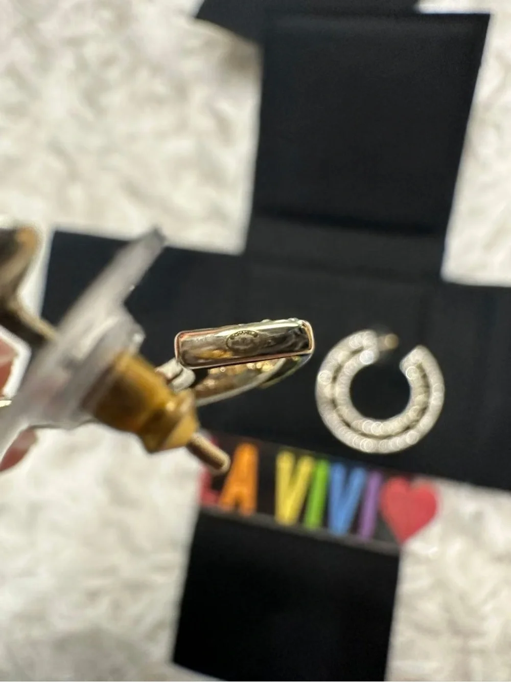 CHANEL Gold Pearl & Crystal CC Logo Brooch and Earrings